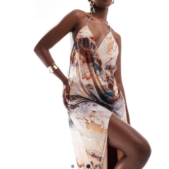 ASOS Multicolor Backless Dress - Picture 3 of 3